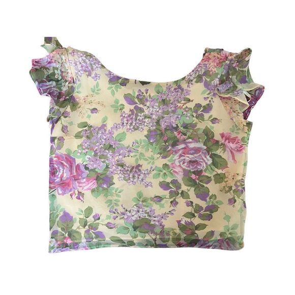 Y2k floral print two piece set - Picture 3 of 3